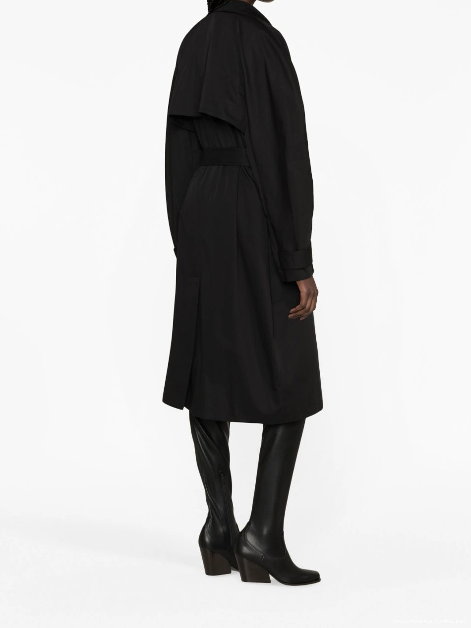 Affordable trench coat Women McCartney double-breasted belted Stella 0426